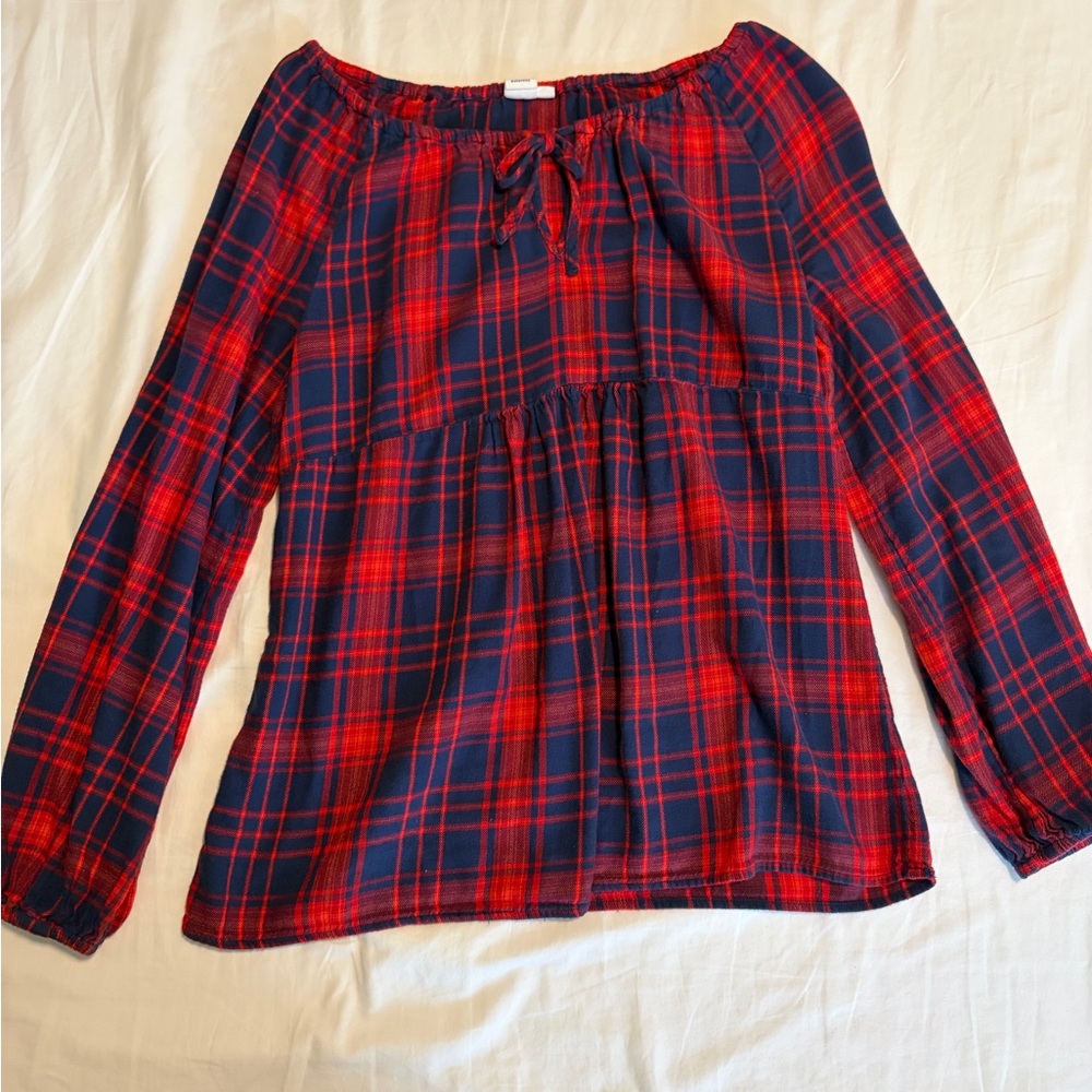 GAP Flannel Maternity Blouse